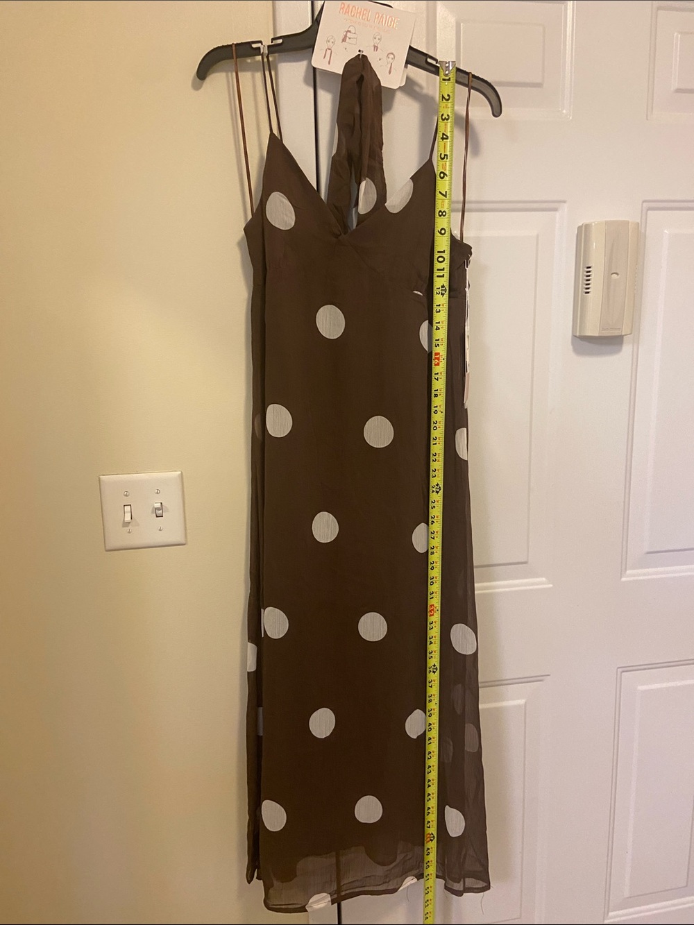🤎Polka Dot Slip Dress with
Matching Scarf🤎